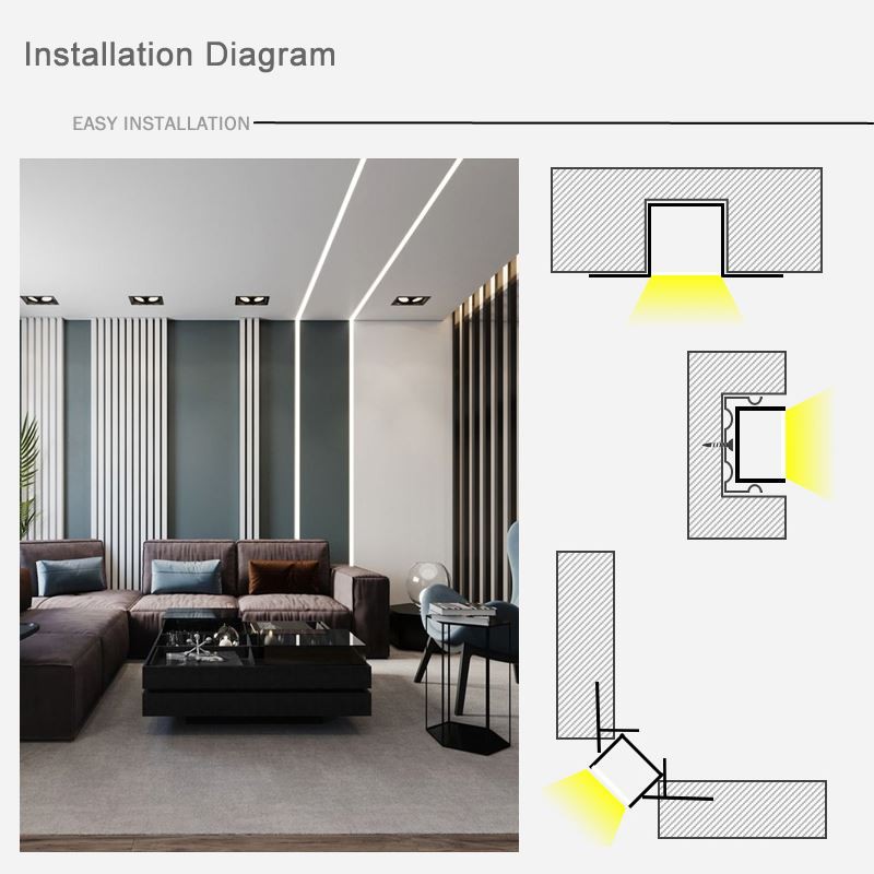 recessed linear lighting